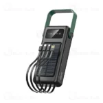 پاوربانک خورشیدی 30000 گرین لاین Green Lion Solar Max GLPB72 GNSLRPB30KBK توان 40 وات و کابل متصل - تصویر 2