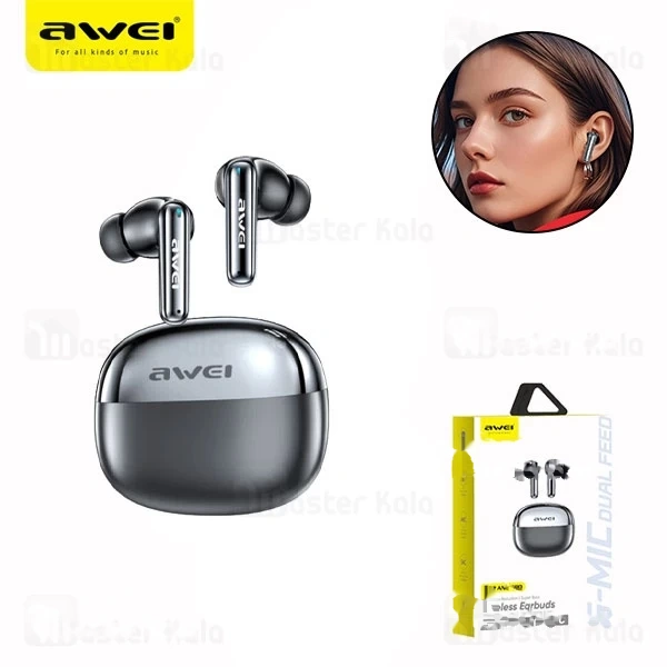 M183492BLACK-1 هندزفری بلوتوث اوی Awei T92 ANC Pro - تصویر 1
