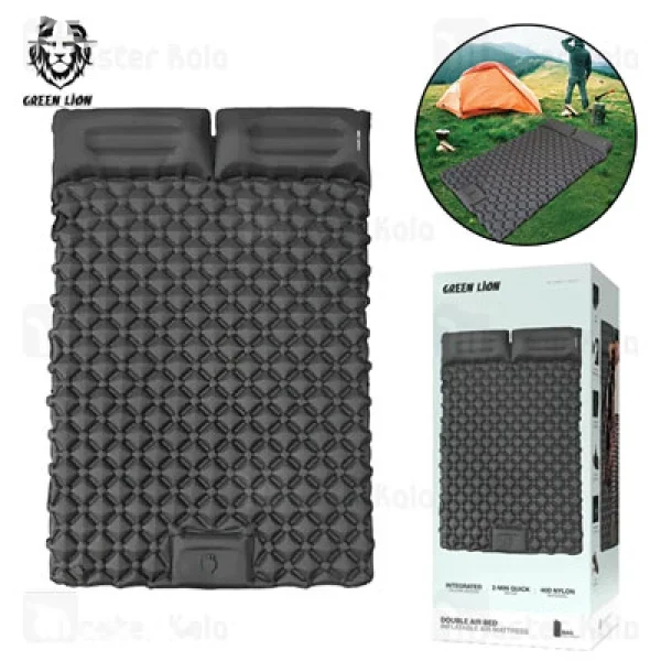 M183502BLACK-1 تشک بادی مسافرتی گرین لاین Green Lion Air Mattress GNDUAIRMAT - تصویر 1