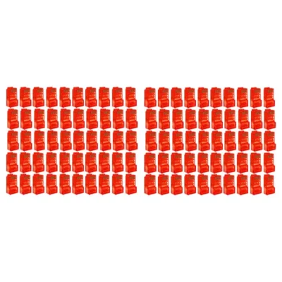 سوکت شبکه Cat6 مدل RJ45 بسته 100 عددی