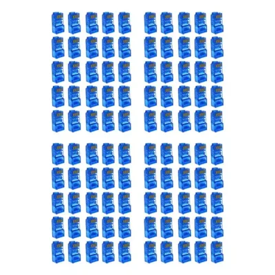 سوکت شبکه Cat6 مدل BRJ45 بسته 100 عددی