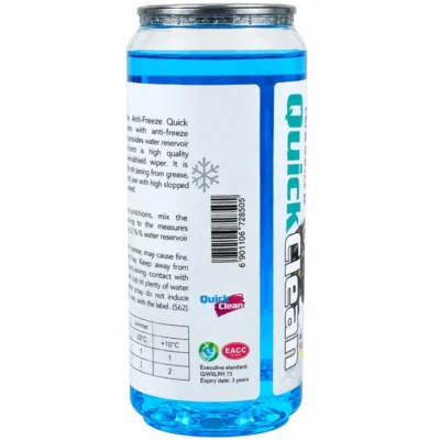 مایع شیشه شوی ضدیخ خودرو کوئیک کلین مدل AFWC حجم 500 میلی‌لیتر کد 2850