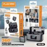 میکروفون یقه‌ای بی‌سیم پلوکاما Plokama VM-80 Dual Wireless Lavalier Microphone - تصویر 7