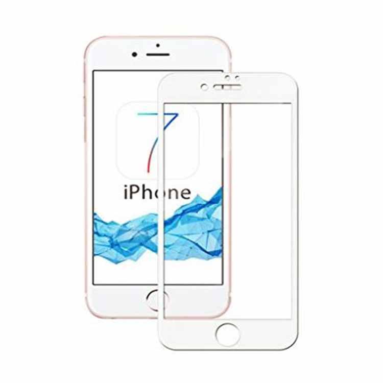 product-49b322f820d0e502-750px-50kb محافظ تمام صفحه iPhone 7 Full Coverage Glass Screen Protector White - تصویر 1