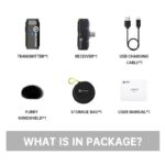 میکروفون یقه ای بی سیم Hollyland Lark C1 Solo Wireless Microphone for Lightning - تصویر 9