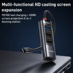 هاب 5 پورت TYPE-C یسیدو YESIDO HB22 5-IN-1 Type-C HUB - تصویر 2