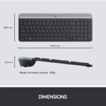 کیبورد و ماوس بی سیم لاجیتک Logitech MK470 Wireless Desktop Keyboard and Mouse - تصویر 3