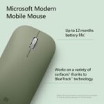 ماوس بی سیم مایکروسافت Microsoft Modern Mobile Wireless Mouse green - تصویر 4
