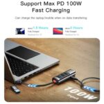 هاب 5 پورت USB/TYPE-C یسیدو YESIDO HB20 5-IN-1 Type-C/USB HUB - تصویر 4