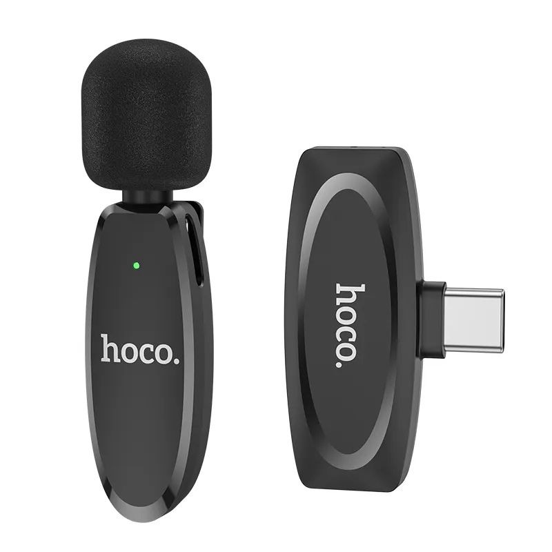 product-f7c8f90e96152d17-800px-50kb میکروفون بی سیم هوکو HOCO L15 Wireless digital microphone TYPE-C - تصویر 1