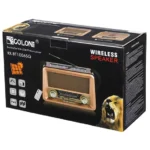 اسپیکر رادیویی بلوتوثی سولار گولون مدل RX-BT1006SQ ریموت دار - تصویر 2