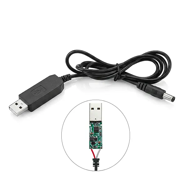 123002107-1.webp کابل افزاینده ولتاژ USB-5V به DC-12V - تصویر 1