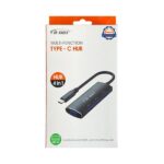 هاب فلزی تایپ سی 4 پورت USB3 دی نت مدل 065 - تصویر 2