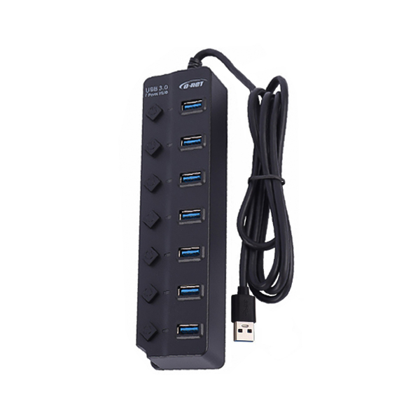 141001092.jpg هاب 7 پورت آداپتورخور USB3.0 دی نت مدل DT-480 - تصویر 1