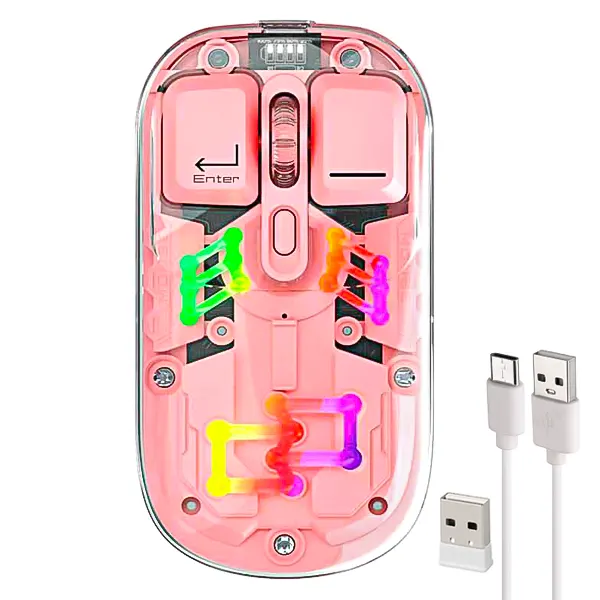 145002509-3.webp ماوس شفاف Bluetooth & wireless شارژی ایلون مدل WM913 - تصویر 1