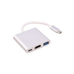 تبدیل تایپ سی به HDMI 4K/USB3.0/Type-C