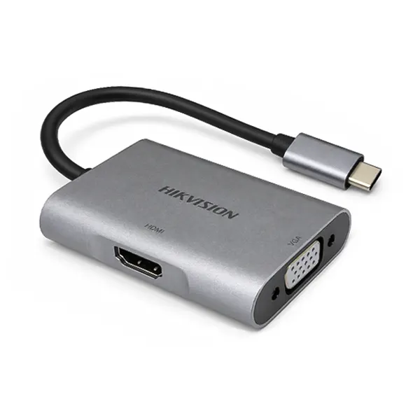 153007312-1.webp تبدیل تایپ سی به HDMI و HIKVISION VGA مدل DS-1DS04 اورجینال - تصویر 1