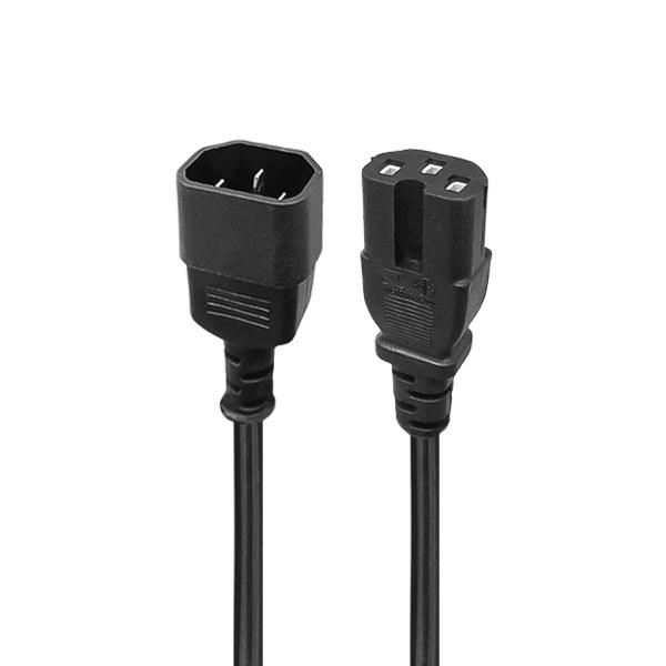 153010013.jpg کابل برق بک تو بک C13>>C15 شیار دار طول 1.5 متر - تصویر 1