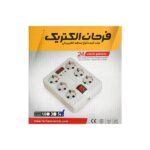 محافظ برق شش خانه دیجیتالی فرحان مدل 666 کابل 5 متر - تصویر 2
