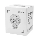 سه راهی برق KUAX مدل WW09-E3b-2U دارای پورت USB - تصویر 2