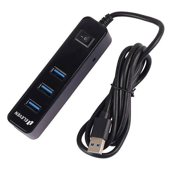 H201-HUB-116-3.webp هاب 4 پورت USB 3.0 ایلون مدل H302 طول 1.2 متر - تصویر 1