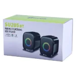 اسپیکر بلوتوثی دو تکه RGB ایلون مدل SU205BT - تصویر 2