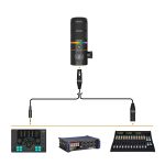 میکروفون استودیویی کامیکا مدل EJOY D10 PRO D COMBO با درگاه های اتصال تایپ سی و xlr