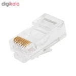 کانکتور کمیکس RJ45 cat6 بسته 100 عددی