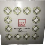 شمع وارمر هوم باکس مدل TEALIGHT بسته 100 عددی