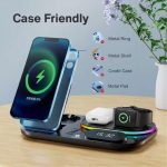 شارژر بی سیم چهار کاره XVersion 4 in 1 Wireless Fast Induction Charger Station - تصویر 2
