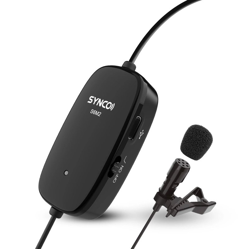 product-10a94d562635ef72-800px-50kb میکروفن سینکو Synco S6M2 Lavalier Microphone - تصویر 1