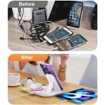 شارژر بی سیم چهار کاره XVersion 4 in 1 Wireless Fast Induction Charger Station - تصویر 4