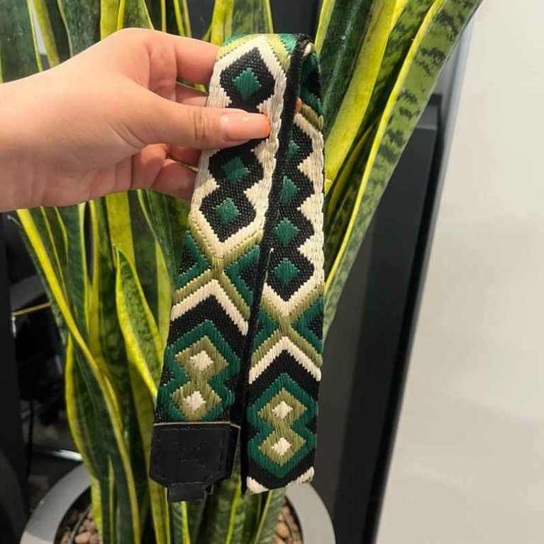 product-28ecb3da8f562848-767px-50kb بند دوربین طرح بوهو سبز مشکی Bandino Camera neck Strap green black - تصویر 1