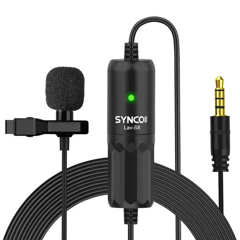 product-451a43c18c846ff1-767px-50kb میکروفن سینکو Synco S8 Lavalier Microphone - تصویر 1