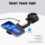 شارژر بی سیم سه کاره VICHYIE Wireless Charger 3 in 1 with Travel Case Portable - تصویر 2
