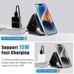 شارژر بی سیم سه کاره VICHYIE Wireless Charger 3 in 1 with Travel Case Portable - تصویر 5