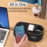 شارژر بی سیم چهار کاره XVersion 4 in 1 Wireless Fast Induction Charger Station - تصویر 6