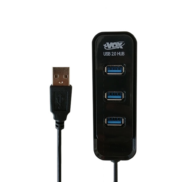 xvox-x-806.jpg هاب X-VOX USB2.0 مدل x-806 چهار پورت کابل 1.4 متر - تصویر 1